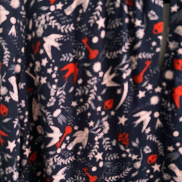Boden Claire Bird Lock Key print Jersey dress sz US 10 R - Picture 6 of 9